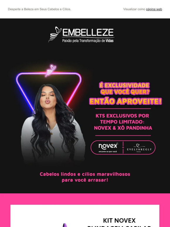 🚨 EXCLUSIVO: Kits Novex e Xô Pandinha por Tempo Limitado!