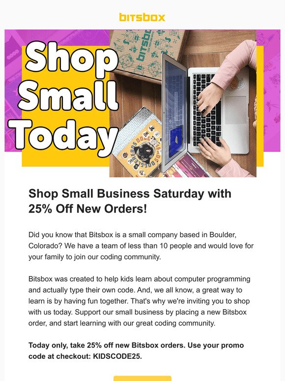 Shop Small Business Saturday!
