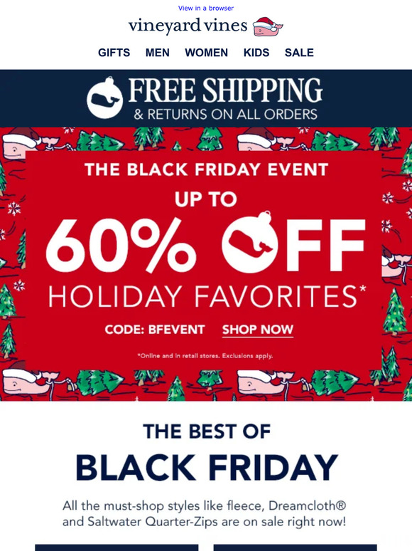 Black friday 2025 vineyard vines