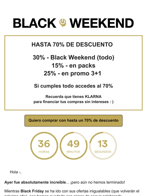 🖤 🖤 🖤 — Black Weekend (hasta 70 % dto.) 🖤 🖤 🖤