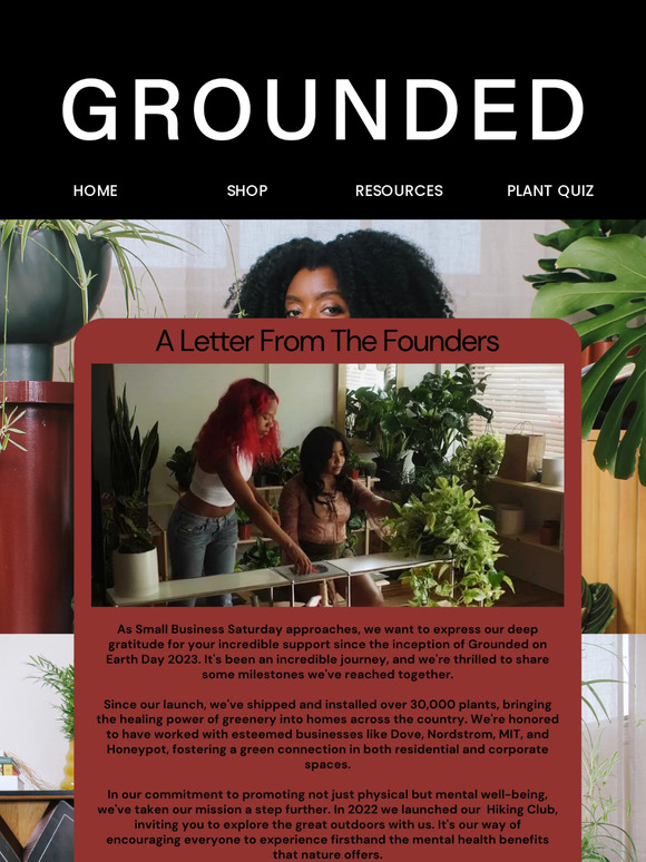 Happy Small Business Saturday From Grounded