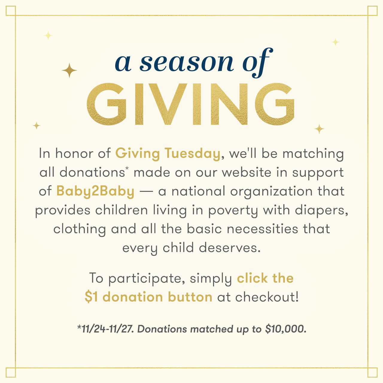 It's A Season Of Giving
