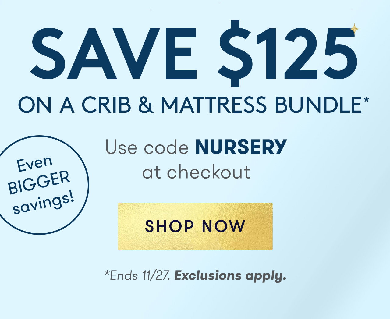 Bundle - Save $125 On A Crib & Mattress Bundle