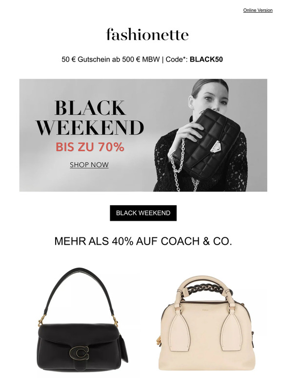 Sichere dir die Best Deals mit 40% und MEHR am Black Weekend
