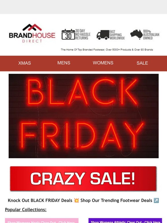 🔴⚫ BLACK FRIDAY Mega Event On Now ⚫🔴 Top Brand Deals From $49.95!