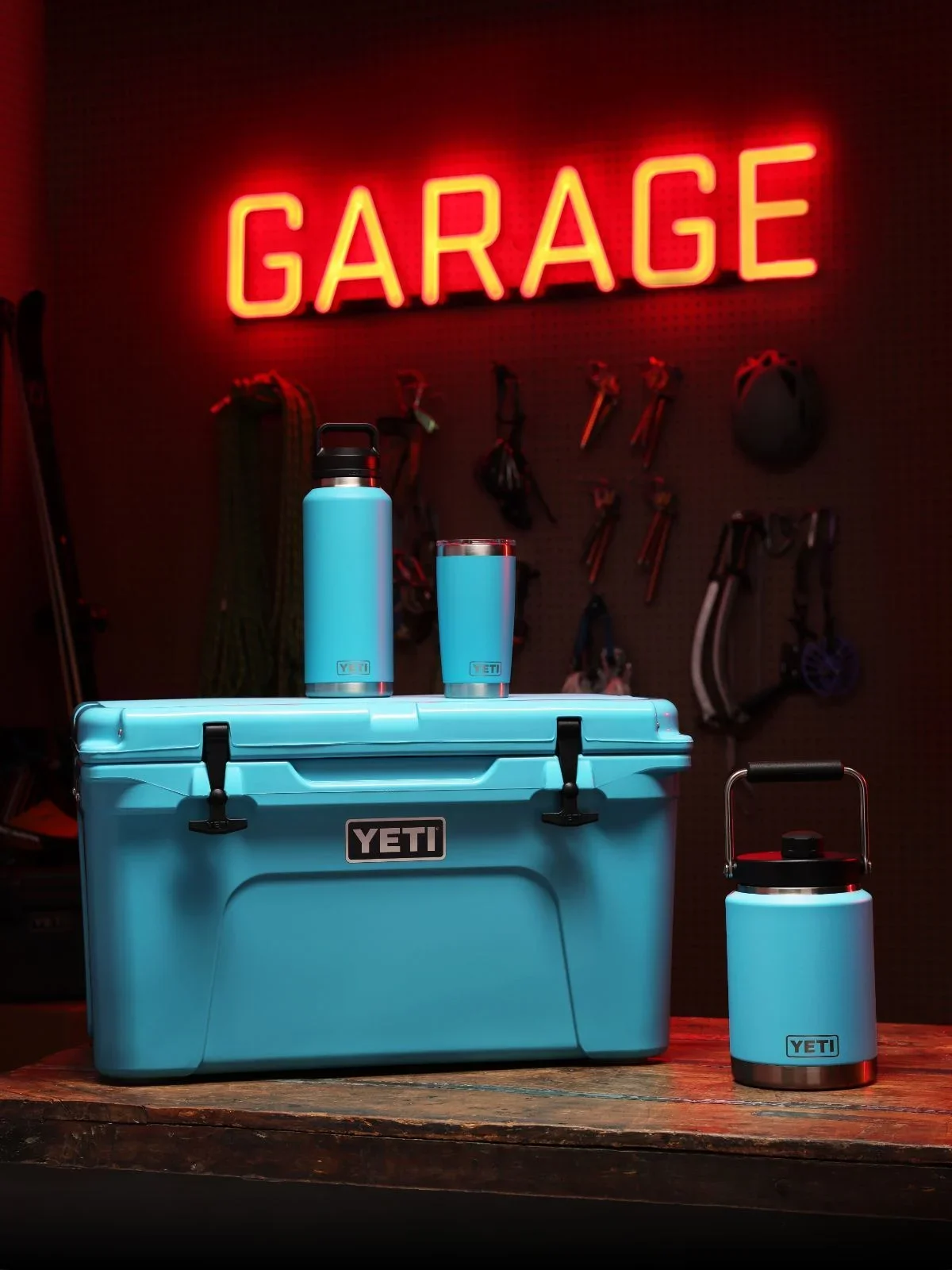 Reef Blue Coolers, Drinkware, and Bags, YETI