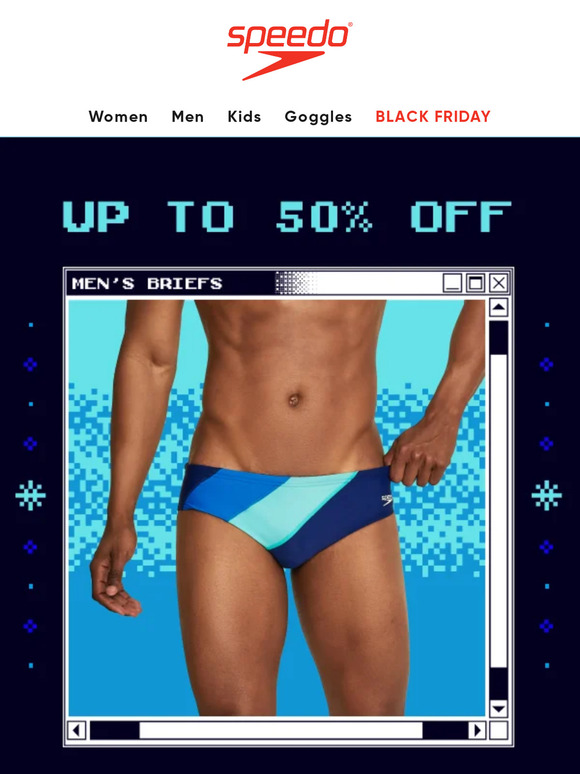 50% Off select Men's Brief and Jammer! 🩲