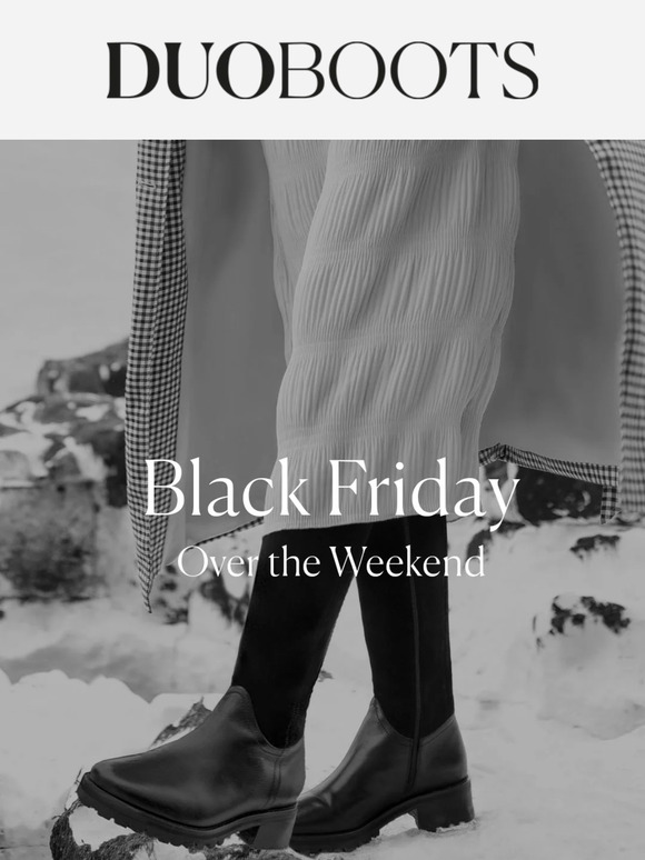 DuoBoots Black Friday Continues Milled