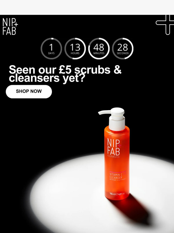 Seen our £5 cleansers & scrubs yet?