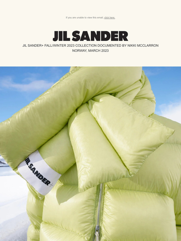 Jil Sander+ Men's Fall/Winter 2023 down jackets collection