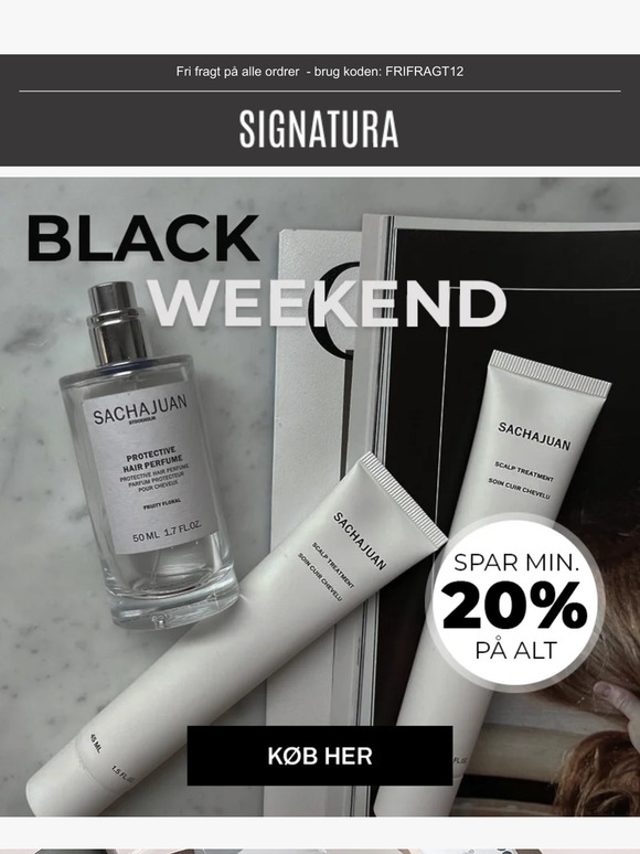 🖤 BLACK WEEKEND 🖤 Spar min. 20% på hele shoppen