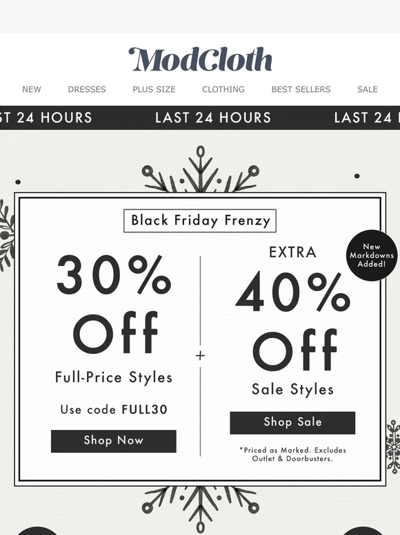 Now or Never 😱 30% Off Full-Price Styles | Extra 40% Off Sale Styles