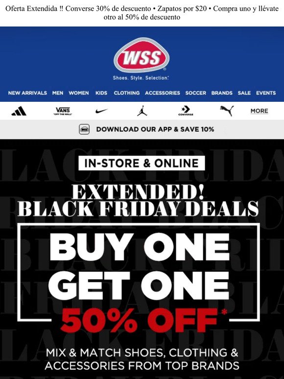 Extended ‼ Converse 30% Off • $20 Shoes • BOGO 50% Off