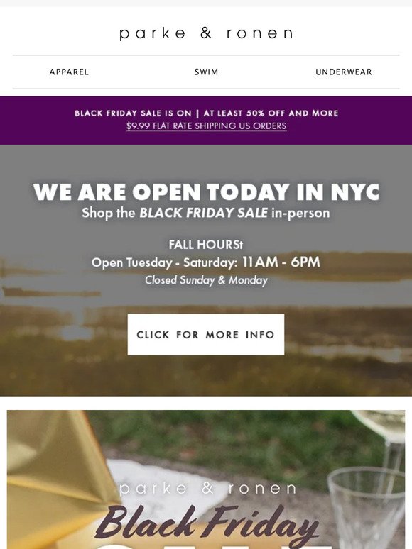 NYC is OPEN TODAY: At Least To 50% Off!!