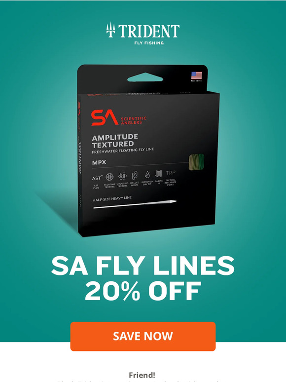 Trident Fly Fishing SA Fly Lines are On Sale Milled