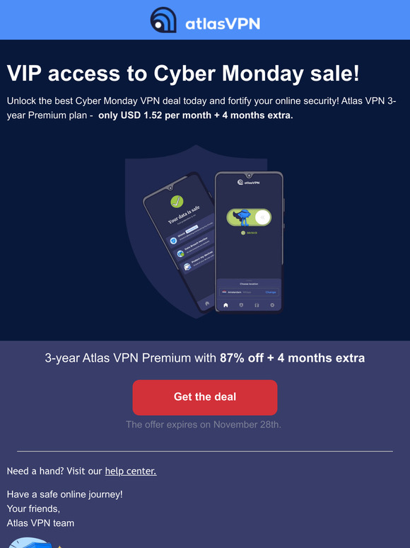 Save 87% this Cyber Monday! ✨