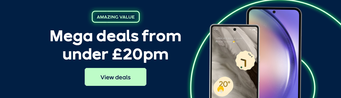 Mega deals from under £20pm