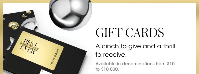 Gift Cards: Easy To Give