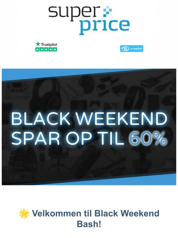 🚀 Black Weekend Starter Nu: Vanvittige Tilbud på Elektronik & Gadgets! 🎉🔥
