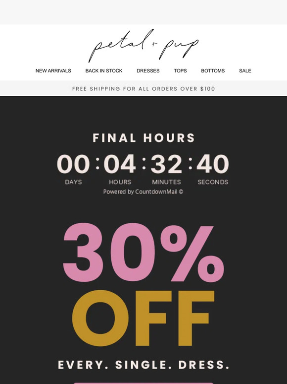 FINAL CALL 📣 30% OFF EVERYTHING