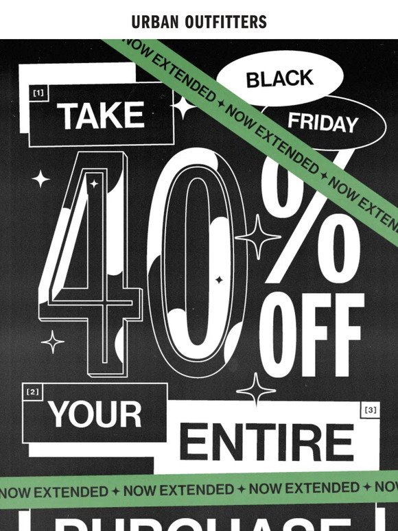 Urban Outfitters: Black Friday Sale: NOW EXTENDED 👏👏 | Milled