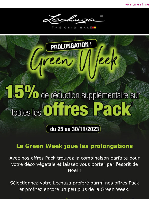 💚 15% de réduction supplémentaire sur toutes les offres Pack