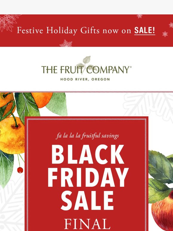 Black Friday Deals Extended – Up to $20 Off + Free Shipping 🍐