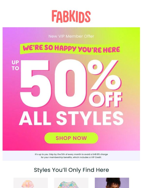 You Have 50% Off Everything Else!