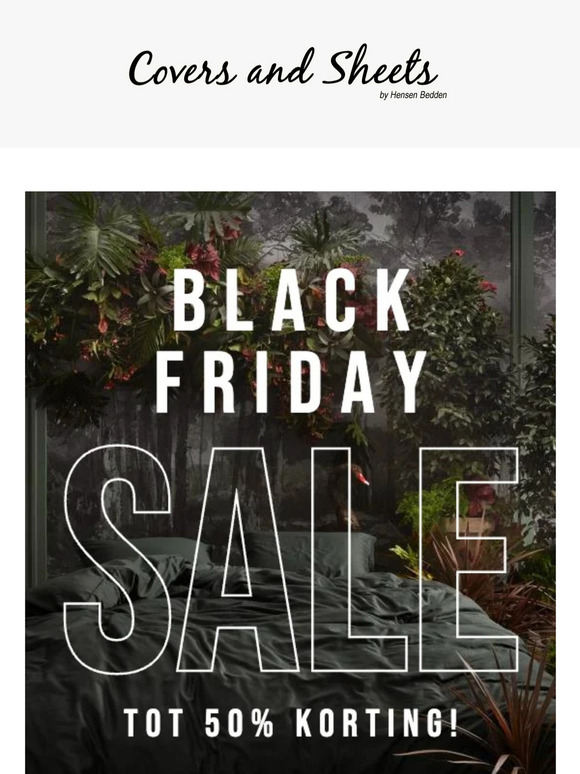🌟 Black Friday Madness begint nu bij CoversAndSheets.nl!