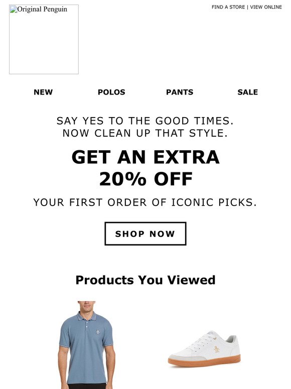 An Extra 20% Off Your Looks