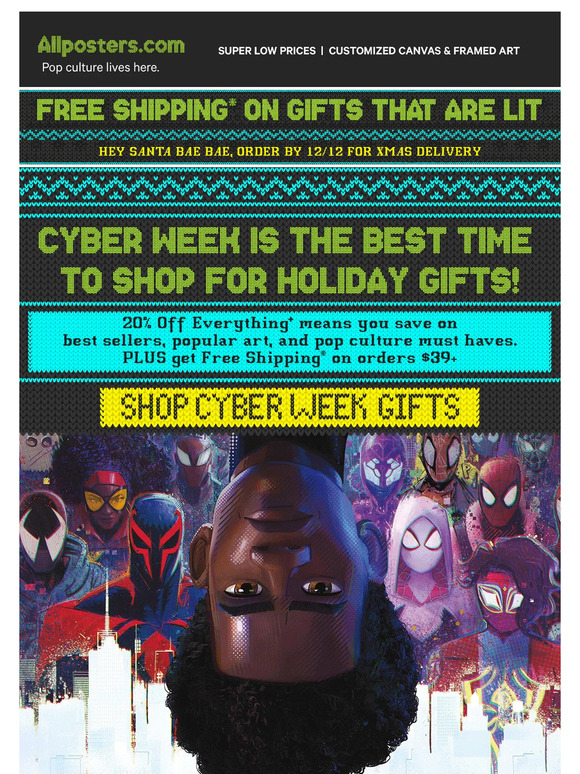 Get 20% off gifts for everyone on your list