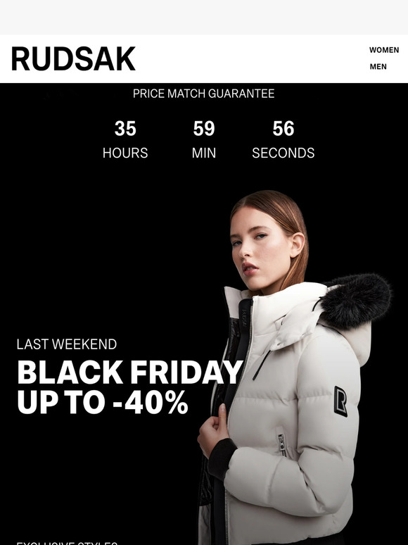 FINAL WEEKEND | -40% In-Stores & Online