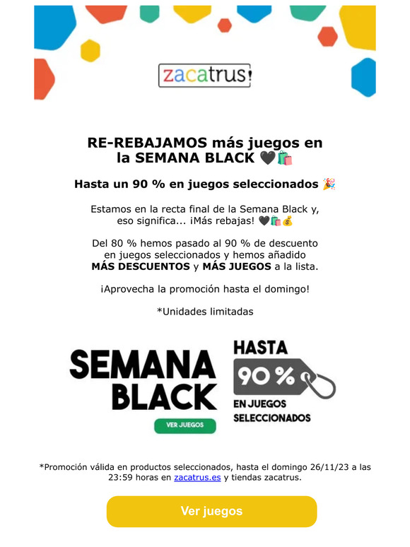 Re-rebajamos los juegos en la SEMANA BLACK 🖤🛍