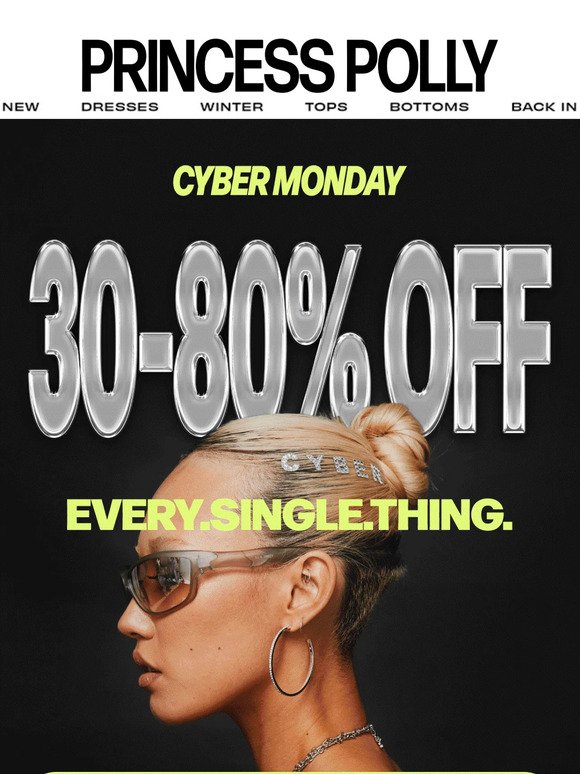 ⚡️ 30-80% OFF EVERY.SINGLE.THING. ⚡️