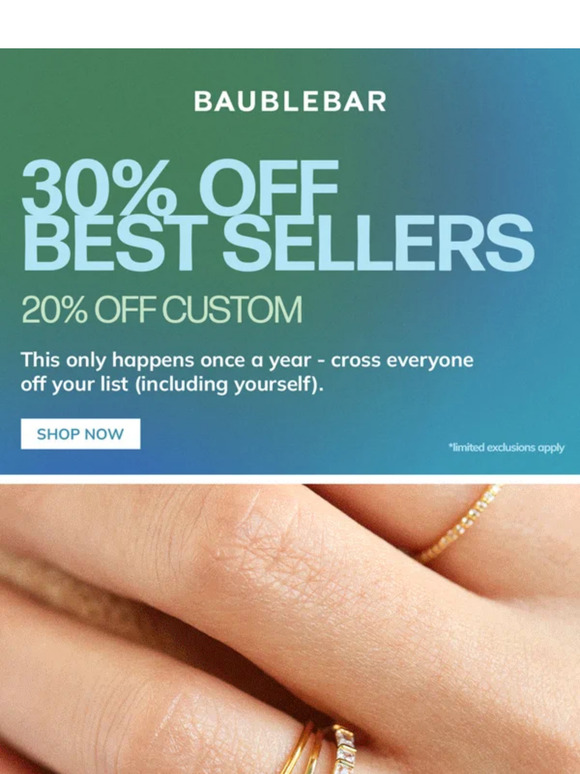 BEST SELLERS SELLING OUT