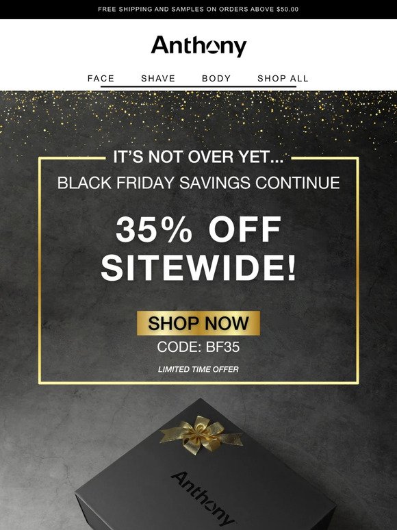 Breaking News!🚨 35% off sitewide continues