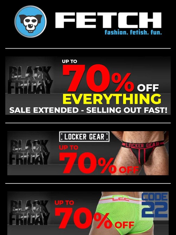 SALE EXTENDED!! UP TO 70% OFF EVERYTHING - HURRY HURRY HURRY