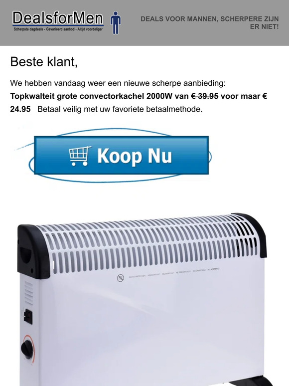 Dagaanbieding van DealsforMen