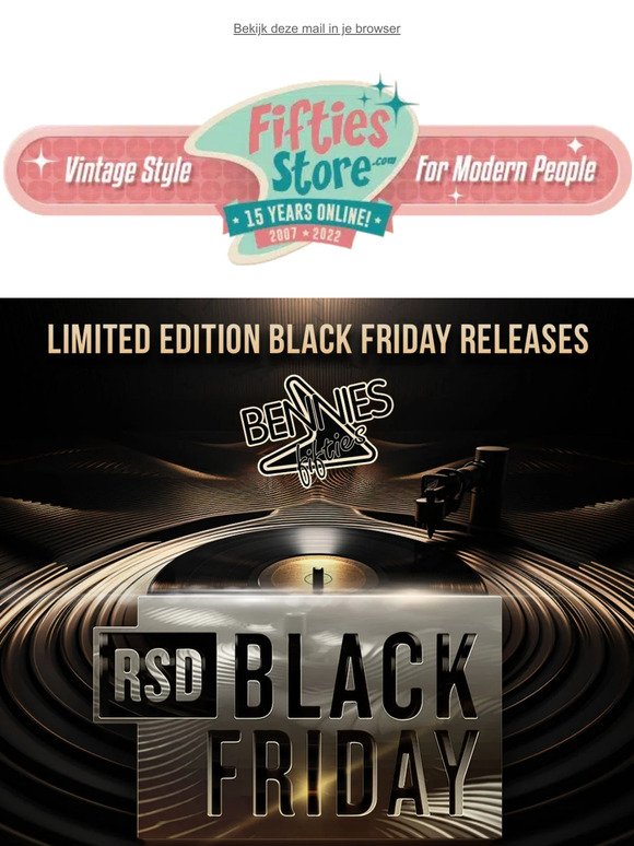 🎵 RSD Black Friday Releases Nu Online Verkrijgbaar!