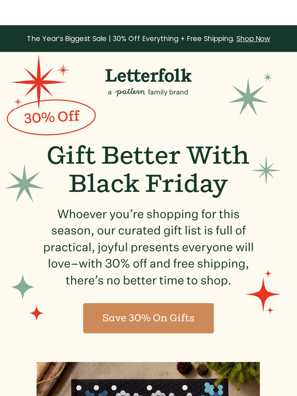 Letterfolk Your Entire Gifting List for 30 Off 🤯 Milled