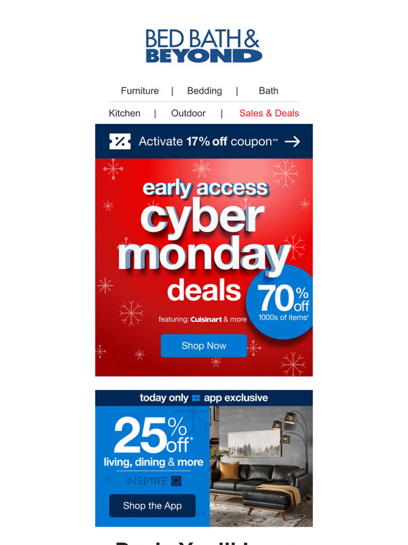 Bed Bath & Beyond New EARLY ACCESS Cyber Deals are HERE 🤖⚡️ Milled
