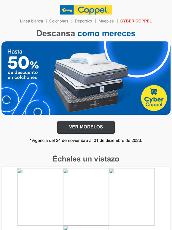 Hasta 50% de dto. en colchones, ¡aprovecha!🛌