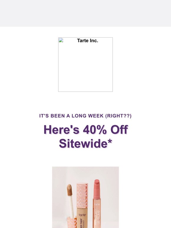 RE: The 40% Off Sitewide* Sale