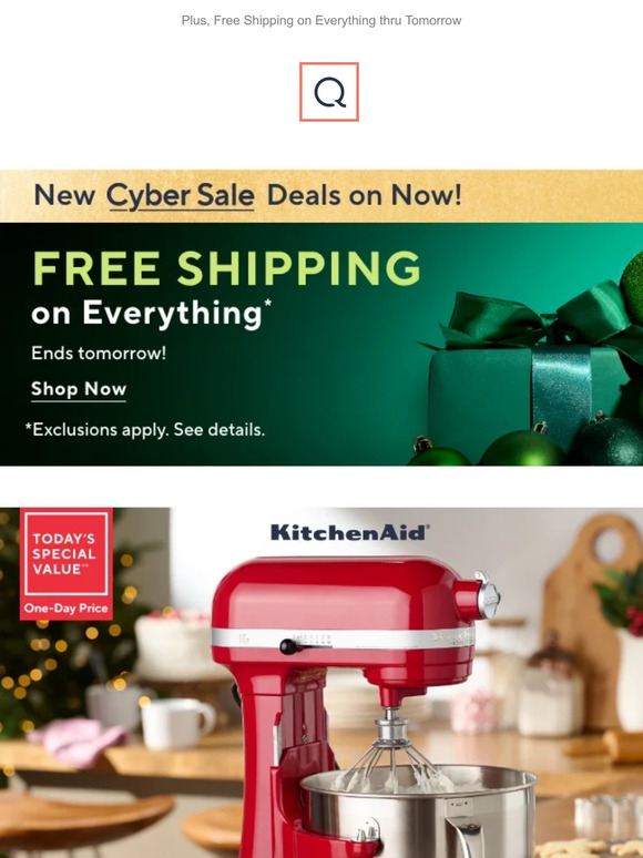 FYI: Cyber Sale & KitchenAid TSV 🔥