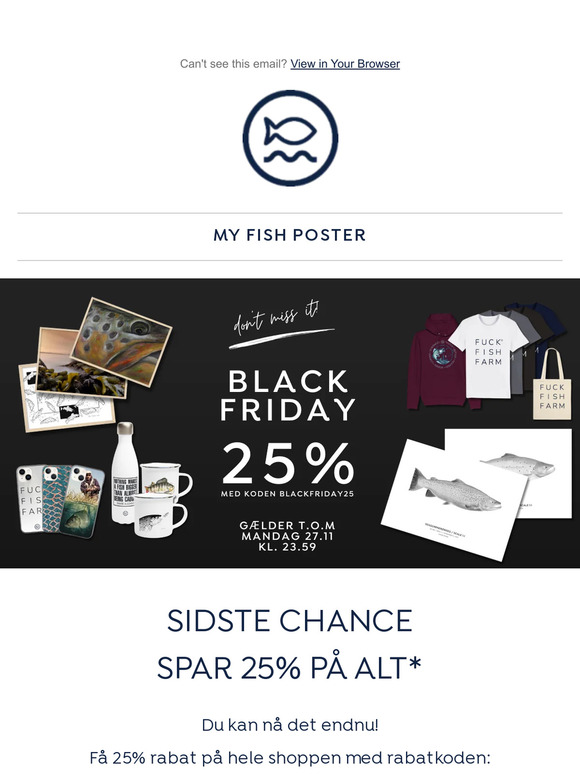 Sidste chance for at spare 25% 🔥