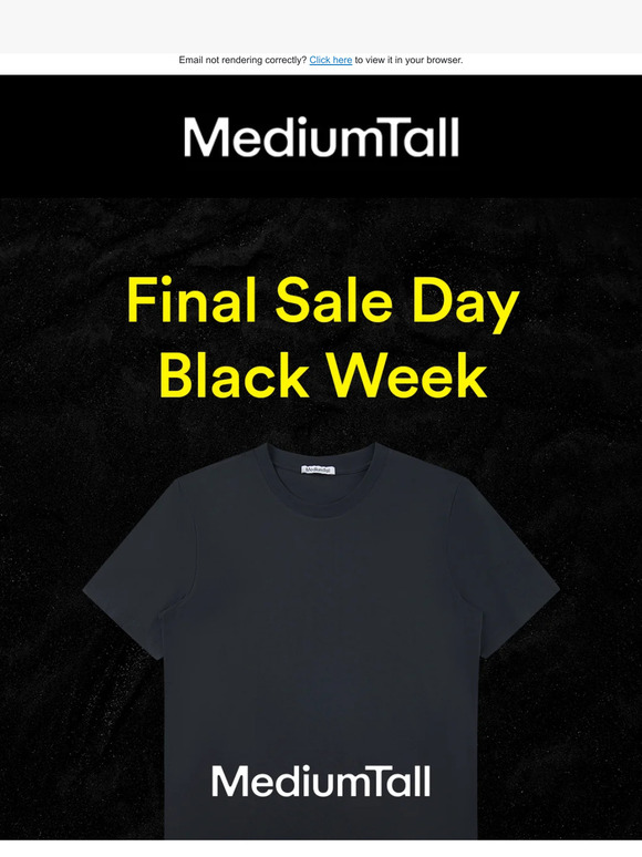 Black Week Final Sale Day