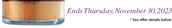 Ends Thursday, November 30, 2023
