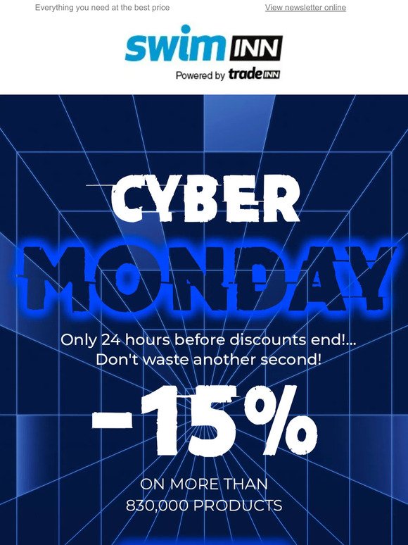 ⏰ Don´t waste time: only 24 hours of CYBER MONDAY 👾