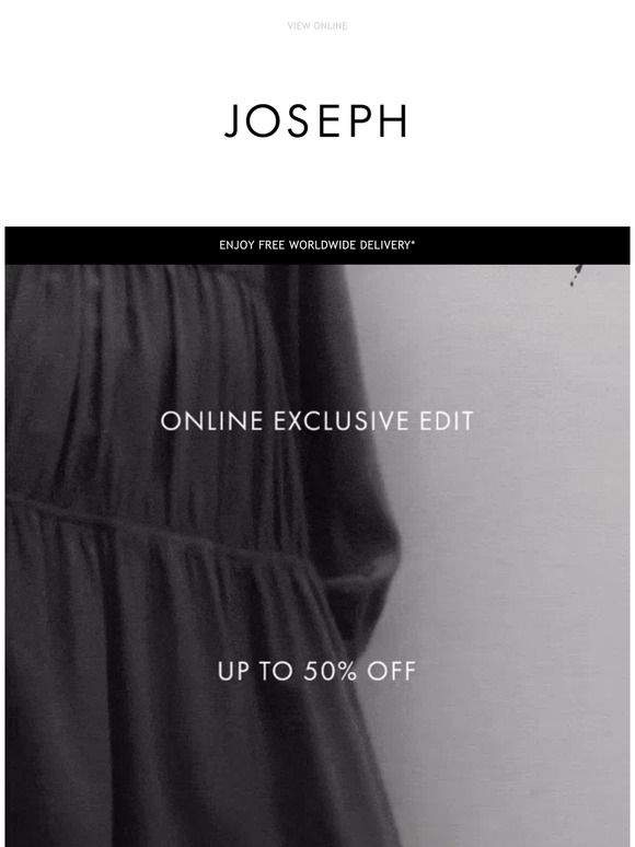 Online Exclusive edit up to 50% off | Ends Tomorrow