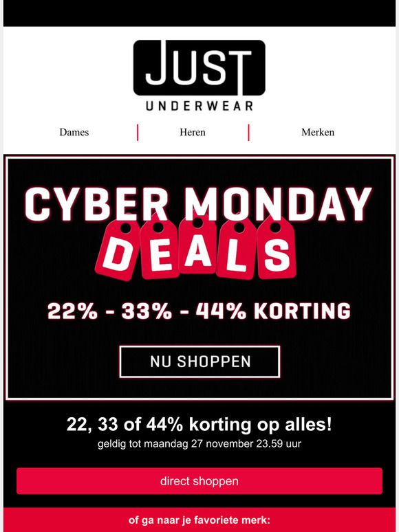 🔴 t/m Cyber Monday: 22%, 33%, 44% Korting